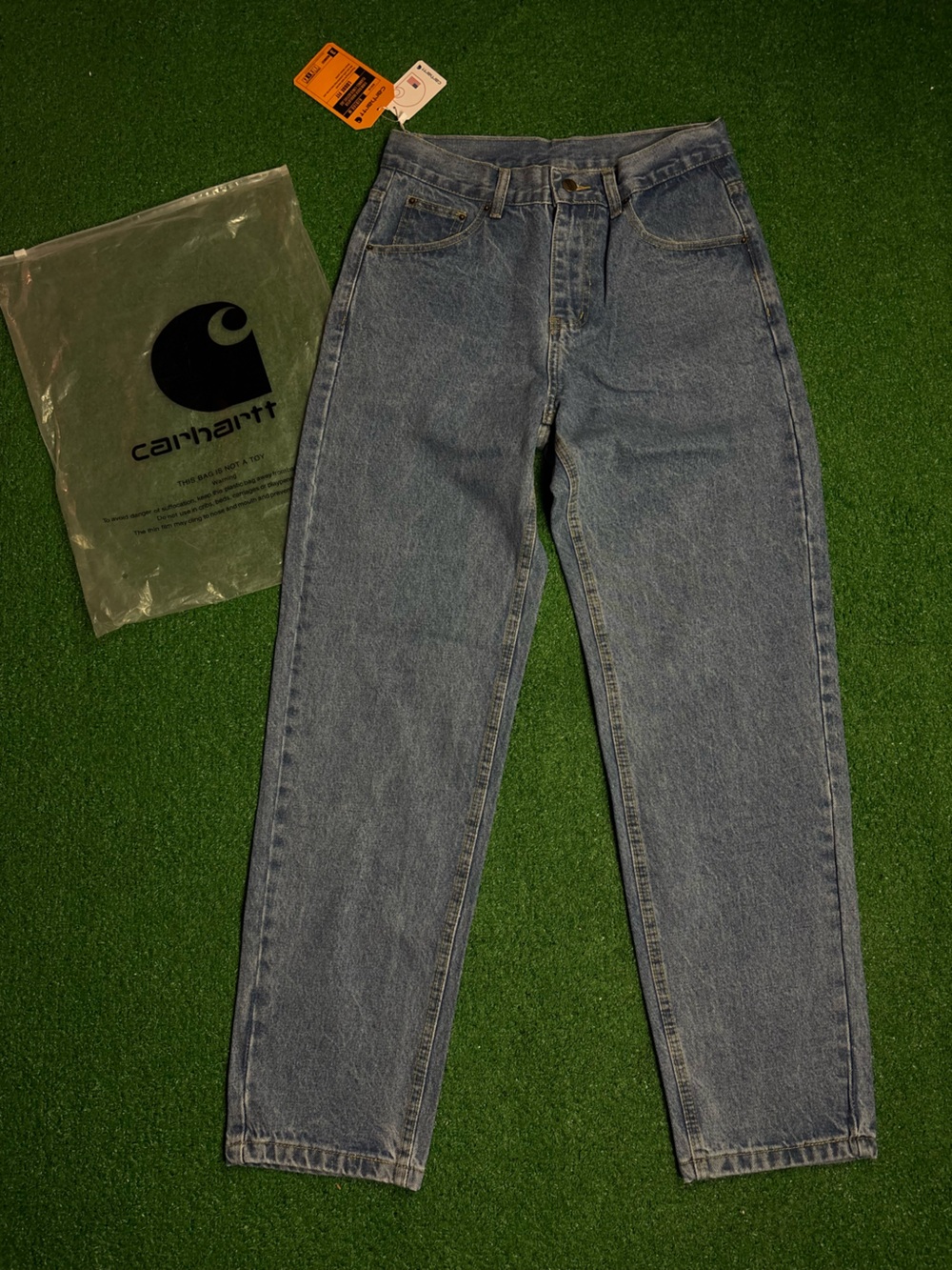 Carhartt Women’s Blue Slim Straight Denim Jeans